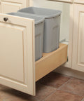WUSC Wood Bottom-Mount Soft-Close Waste and Recycling Unit