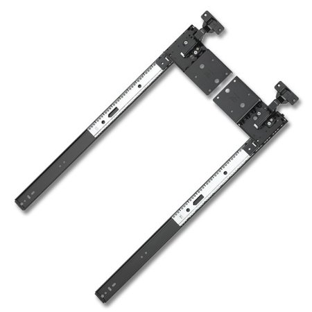 8070 3/4-Extension Self-Close Pivot Door Slide with Inset Hinge