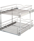 DBLMUB Pull-Out Storage with Double Height-Adjustable Wire Baskets
