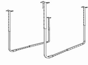 80842 HyLoft Adjustable Ceiling Kit Support Rack