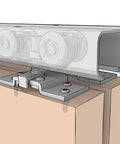 By-Pass Door Aluminum Wide Fascia Tracks