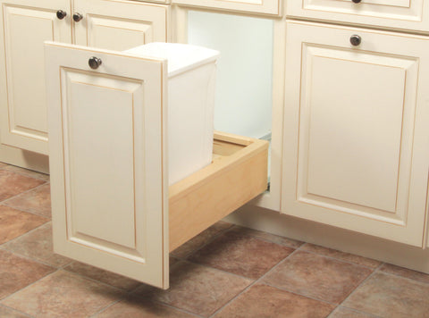 WUSC Wood Bottom-Mount Soft-Close Waste and Recycling Unit