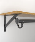 0495 Heavy-Duty Slide‑Thru™ Shelf and Rod Bracket with 3" Hook